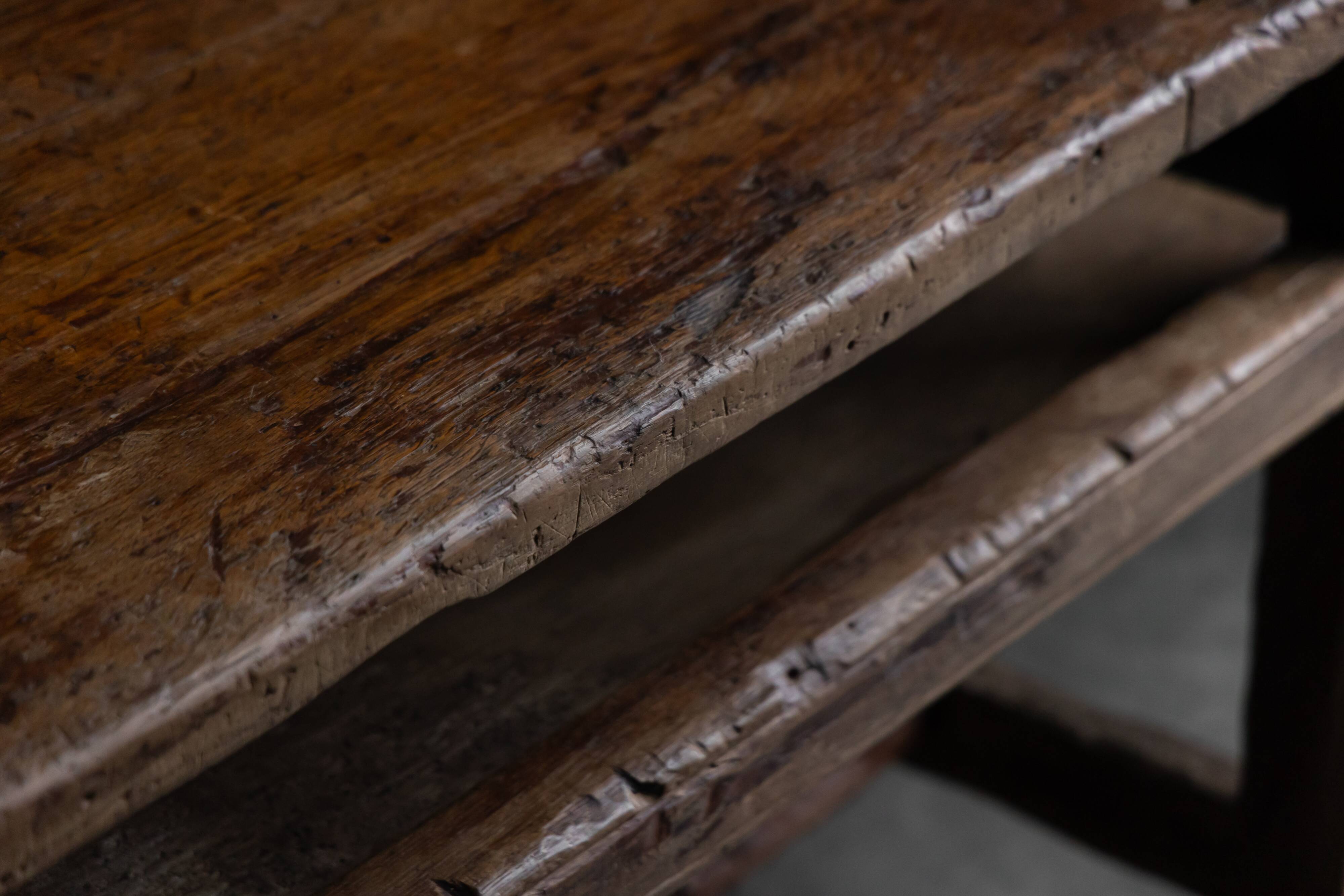 Wabi sabi farmhouse worktable, France, 19th century