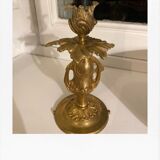 Very worked bronze candlestick