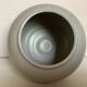 Grey blue ceramic round vase