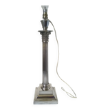 Silver metal lamp base