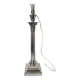 Silver metal lamp base