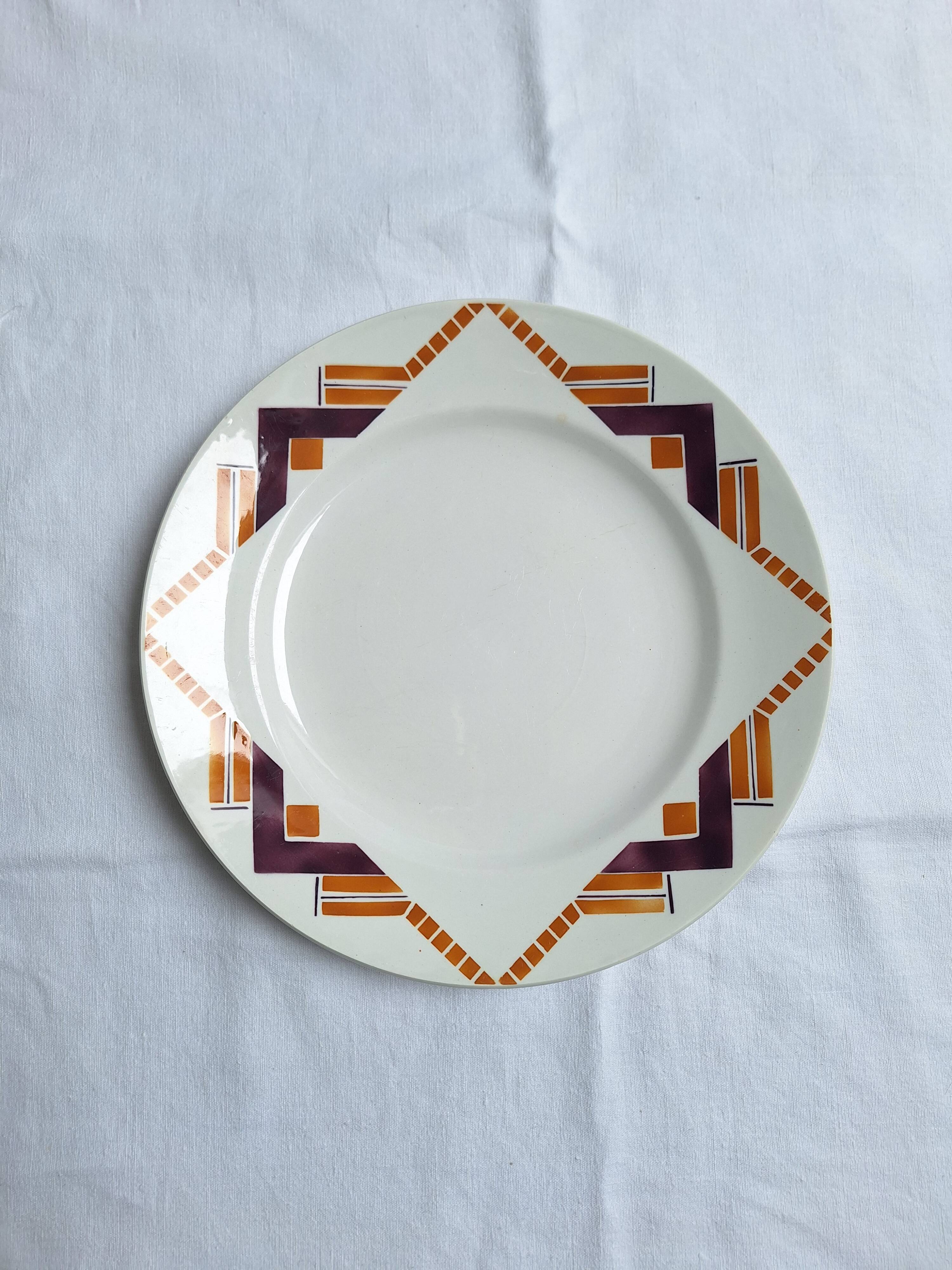 Art Deco dish Moulin des Loups Littoral