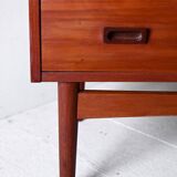 Danish teak 1950s bookcase with drawers
