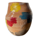 Raku vase / signed ceramic / handmade pottery