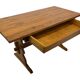 Vintage Pinewood Dining Table Desk with Drawer 60s Design
