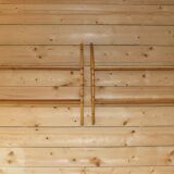 Pair of vintage rattan shelves