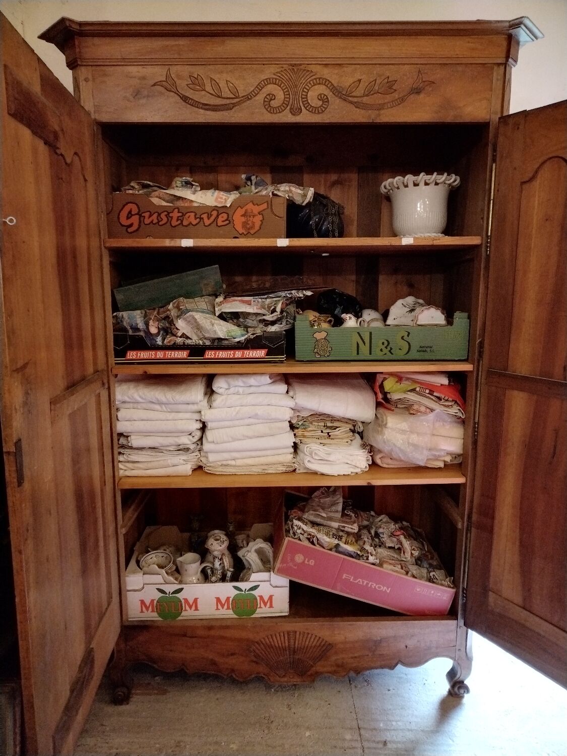 Armoire de mariage Louis XV