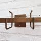 Bony 1980s metal wall coat rack