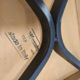Unit or lot of 4 80s design chairs made in Italy designer Effezeta