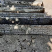 6 jardinières en fibrociment