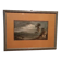 Old watercolour on paper from the early 19th century - nocturnal landscape with aqueduct and bridge