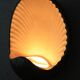 Ceramic shell wall light (4 available)