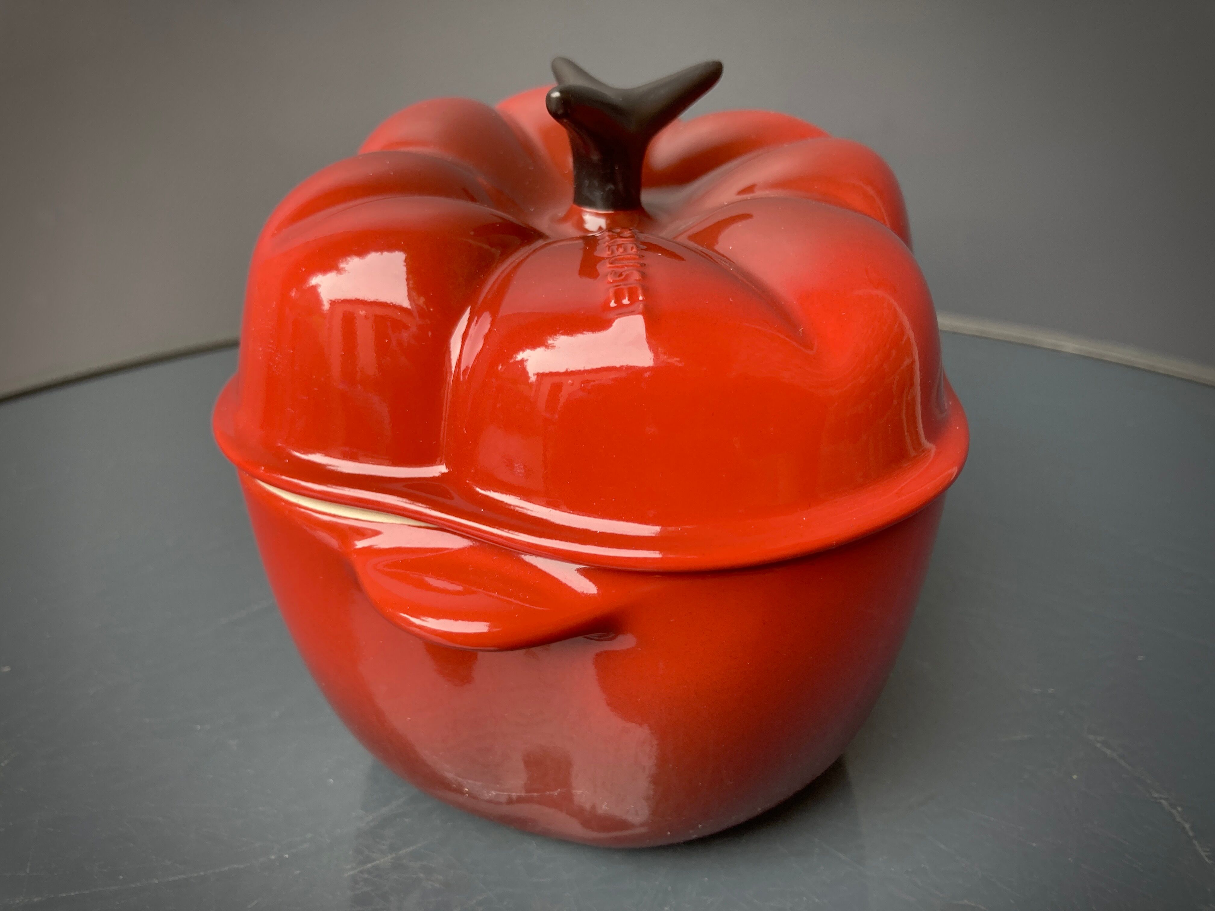 Four Le Creuset ceramic casseroles