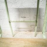 Metal and wood stepladder