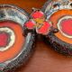 Vintage enamelled ceramic pocket empty from the 60s and 70s