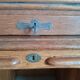 American solid oak desk with antique patina