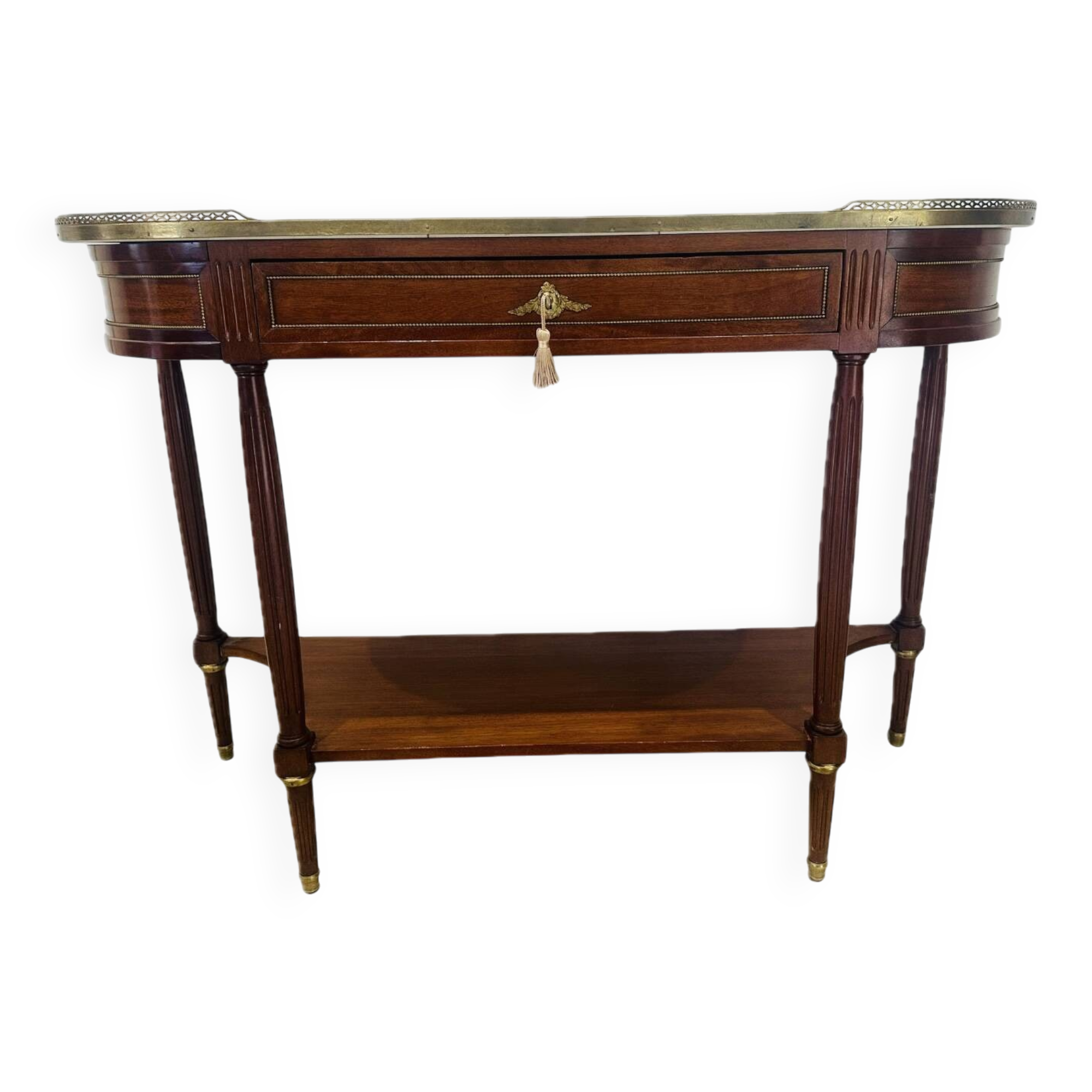 Louis XVI style mahogany console, 19th century