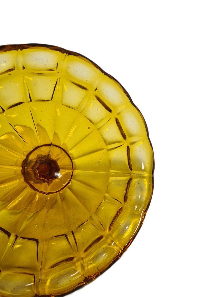 Cake bowl on stand from Ząbkowice Glassworks, 1970s
