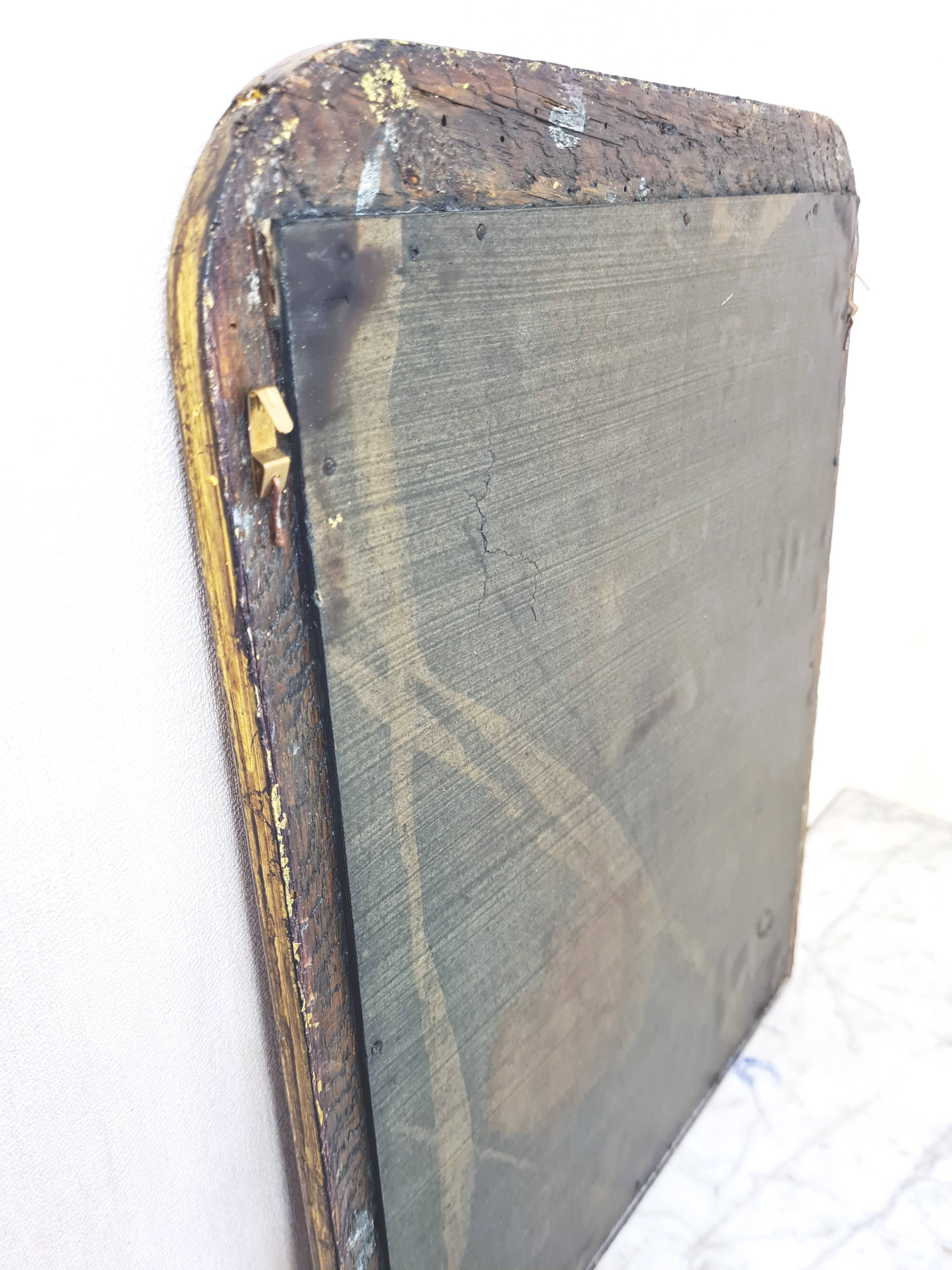 Antique Louis Phillipe mirror, gilded with gold leaf - "Marcelin"