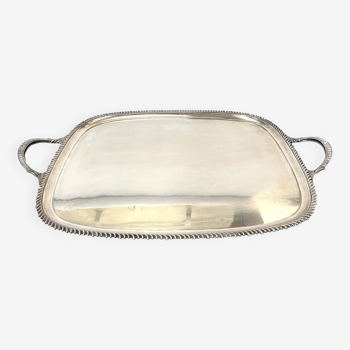 Large silver metal tray Mappin and Webb