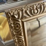 vintage beveled gold mirror