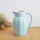 Sky blue earthenware pitcher, 1950s