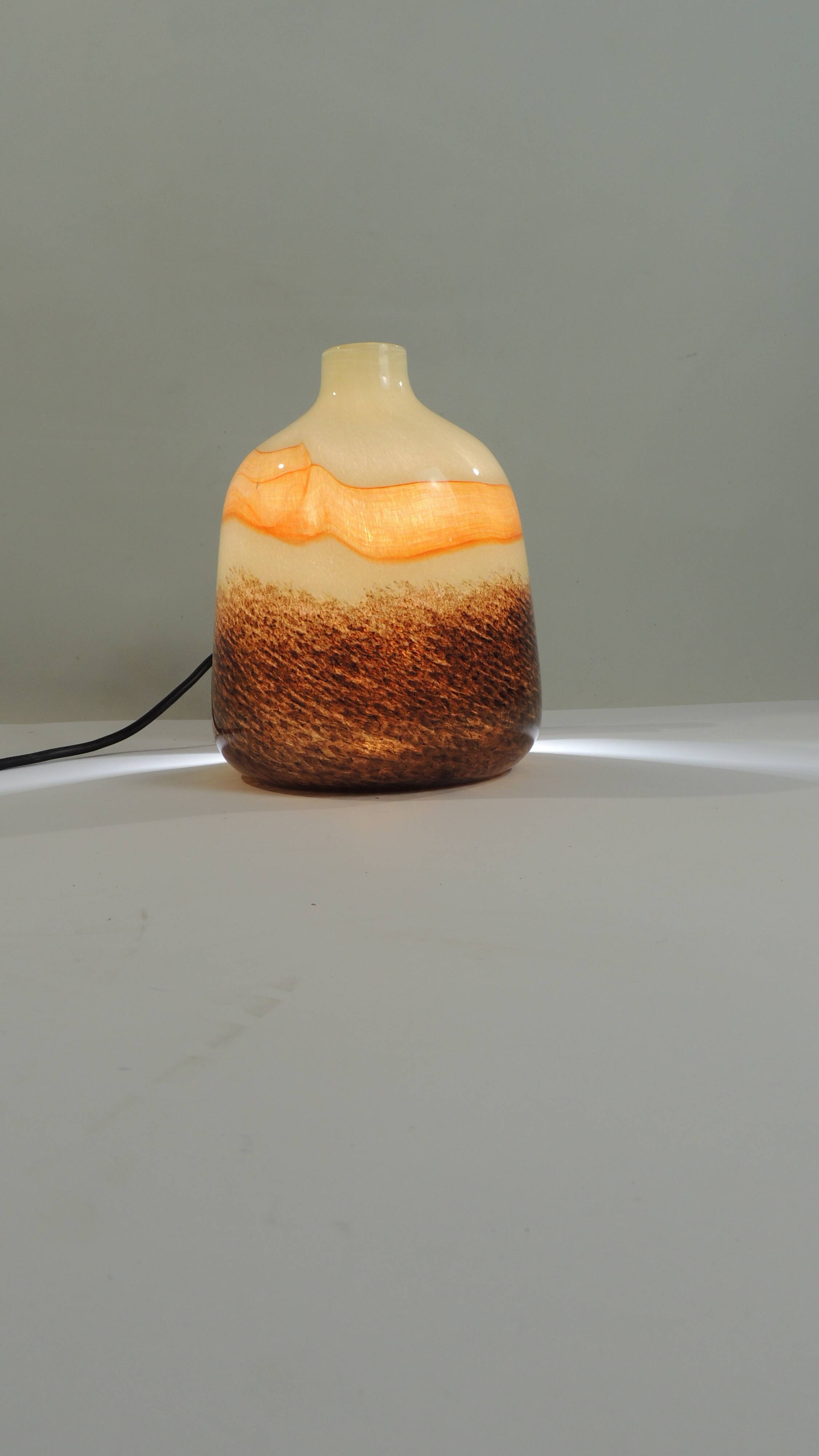 Murano/vintage multicolor glass flower vase