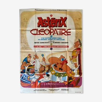 Large original film poster from the film Asterix and Cleopatra 1968