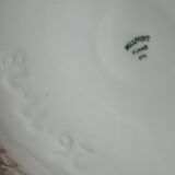 Pillivuyt white hollow dish, white porcelain dish, pie dish.