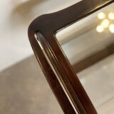 Mahogany side table & magazine holder from 1950'