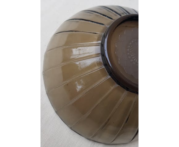 Smoked glass trinket bowl