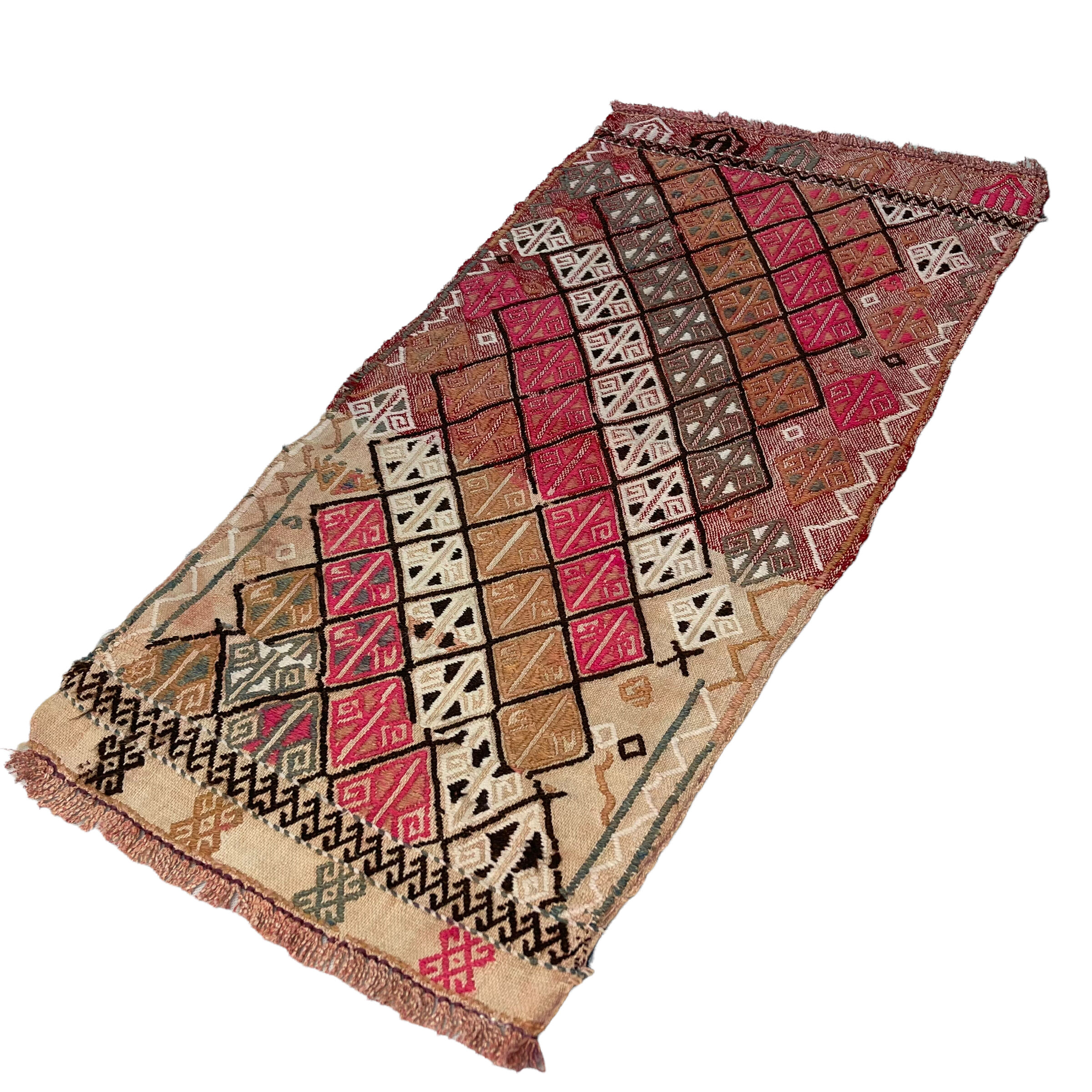 Vintage turkish kilim rug , cm