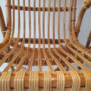 Pair of rattan armchairs