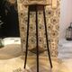 Celestine wooden plant holder