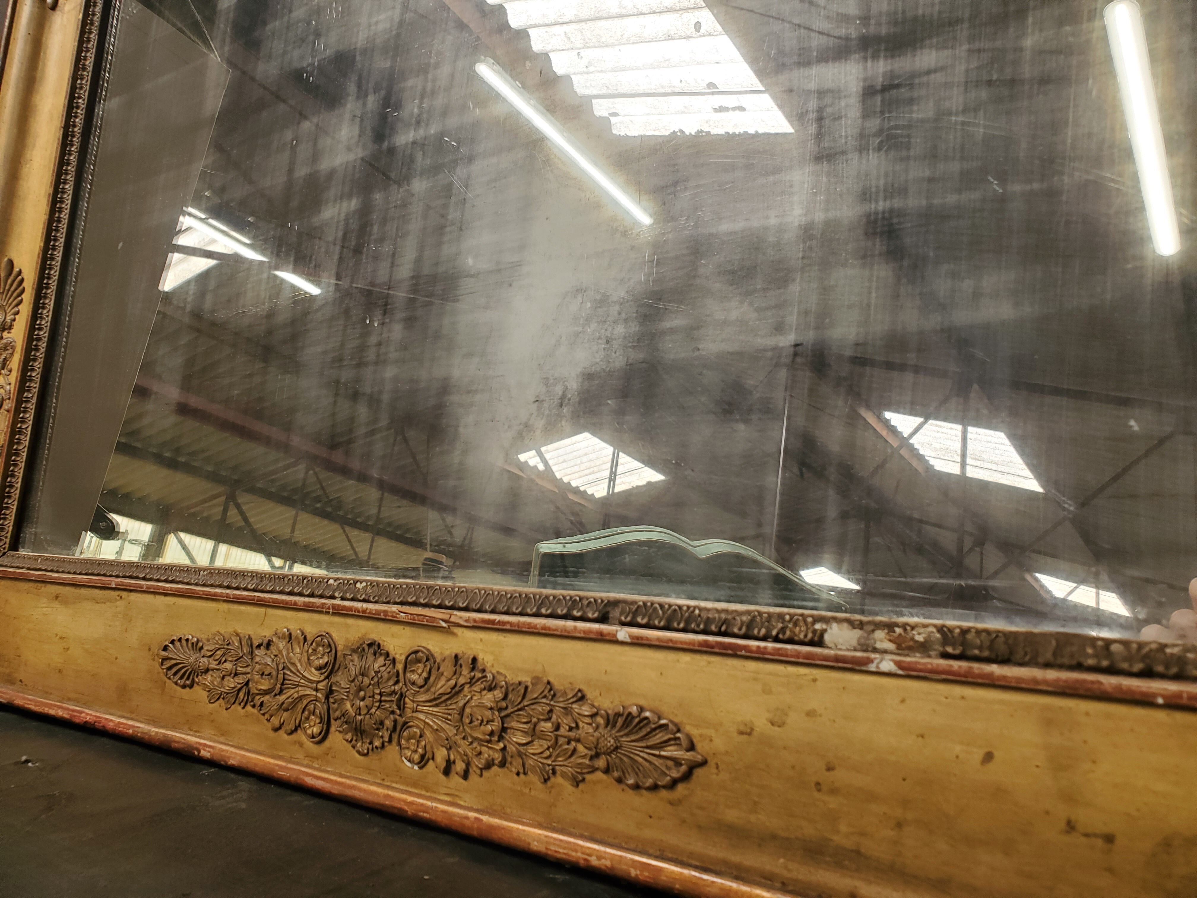 Large antique mirror