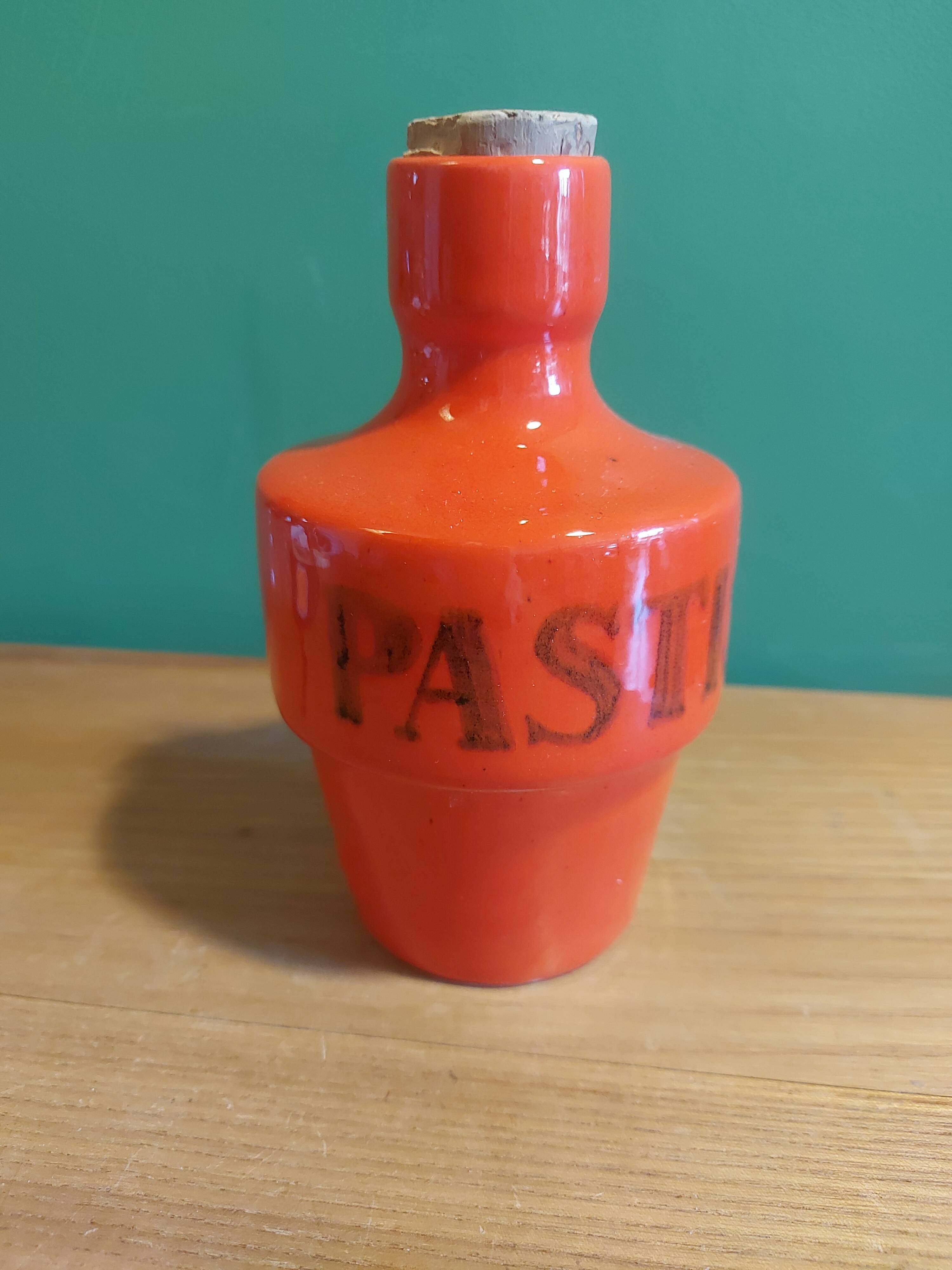 Vintage 70s ceramic pastis bottle