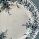 Set of 8 flat plates 19th century Terre de Fer, “Stella” Onnaing earthenware