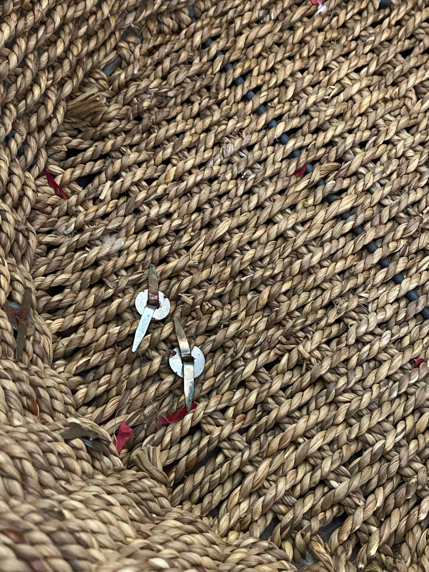 Woven rope basket