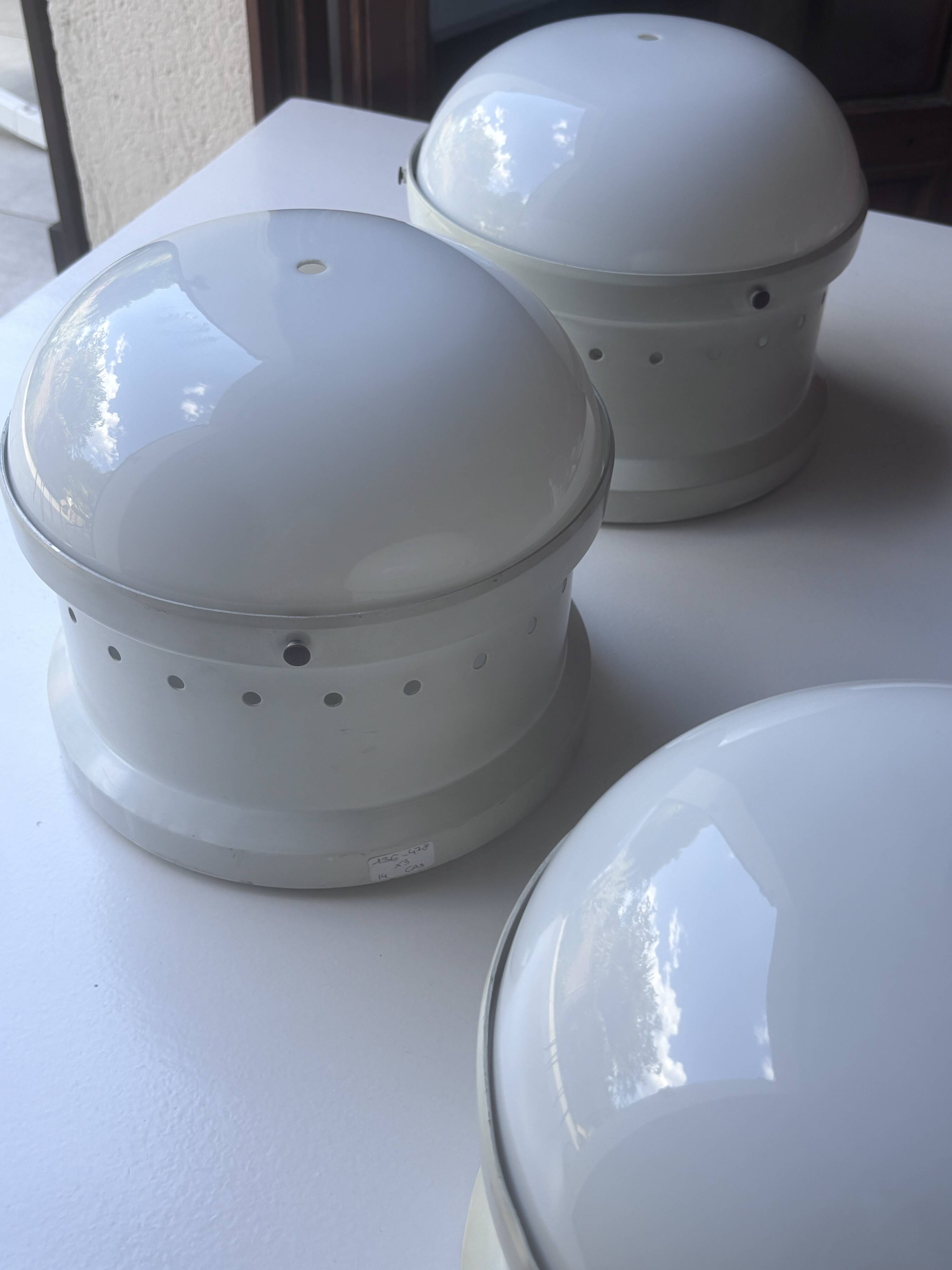 3 designer ceiling lights by Gianemilio, Piero & Anna Monti for Kartell