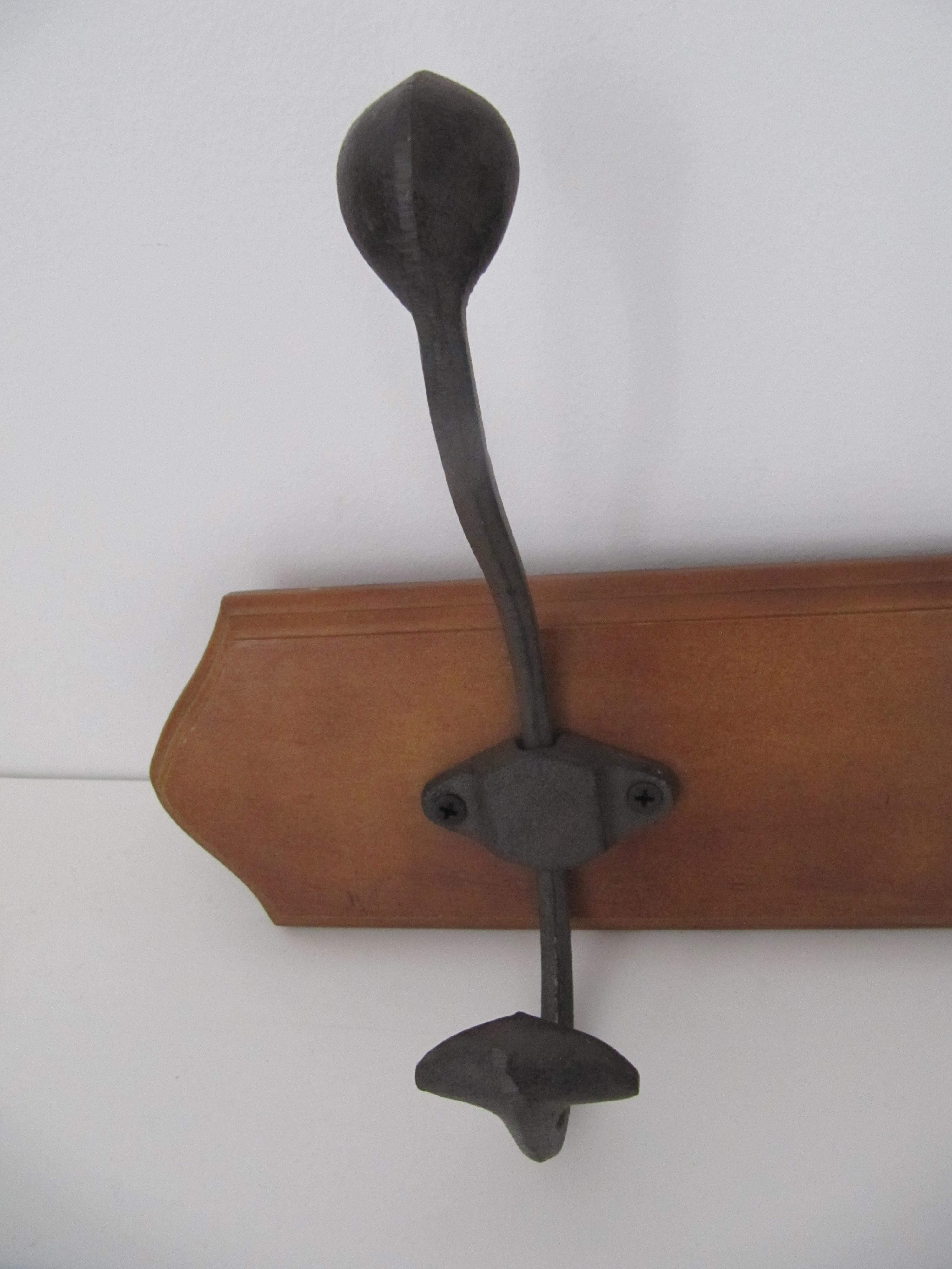 Coatrack wood and cast iron