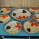 Hand-painted cake set 1960s/70s
