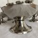 Stainless steel ice cream cups and spoons, 1960s-70s, original boxes.
