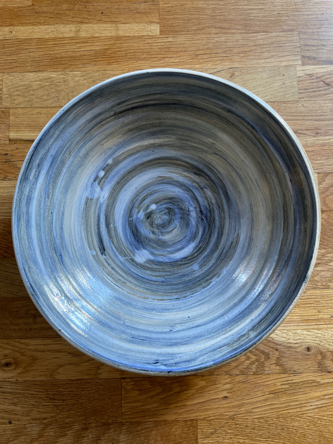 Vintage glazed terracotta dish