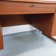 Double-sided executive desk sled legs vintage Scandinavian style in teak from the 60s