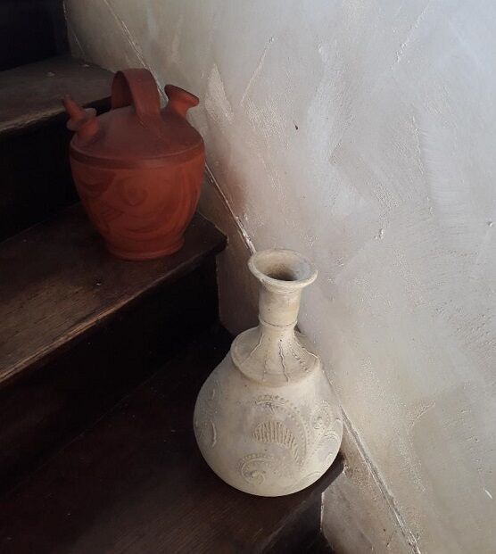 Old jar in terra cotta