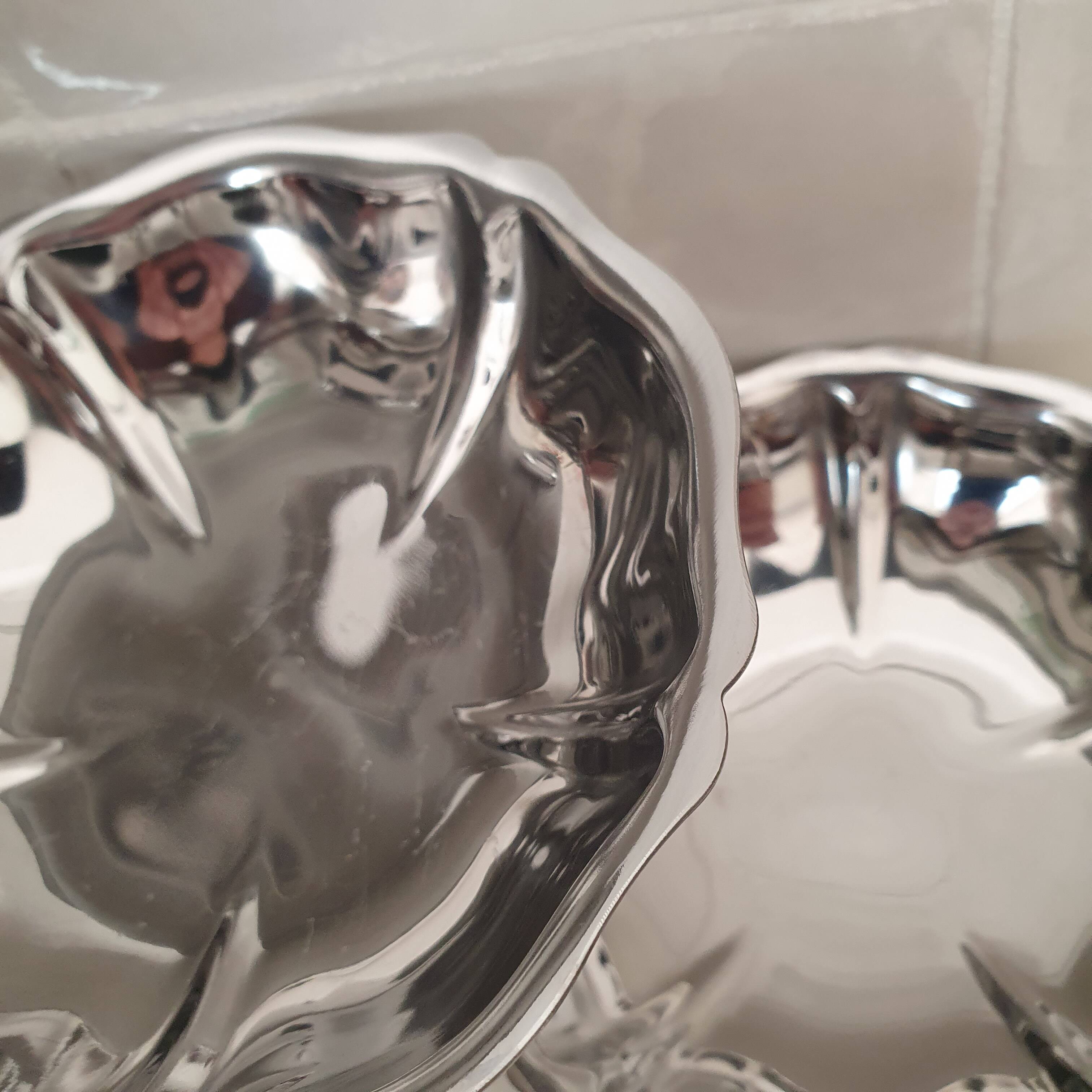 6 dessert bowls by Guy Degrenne in 18/10 stainless steel