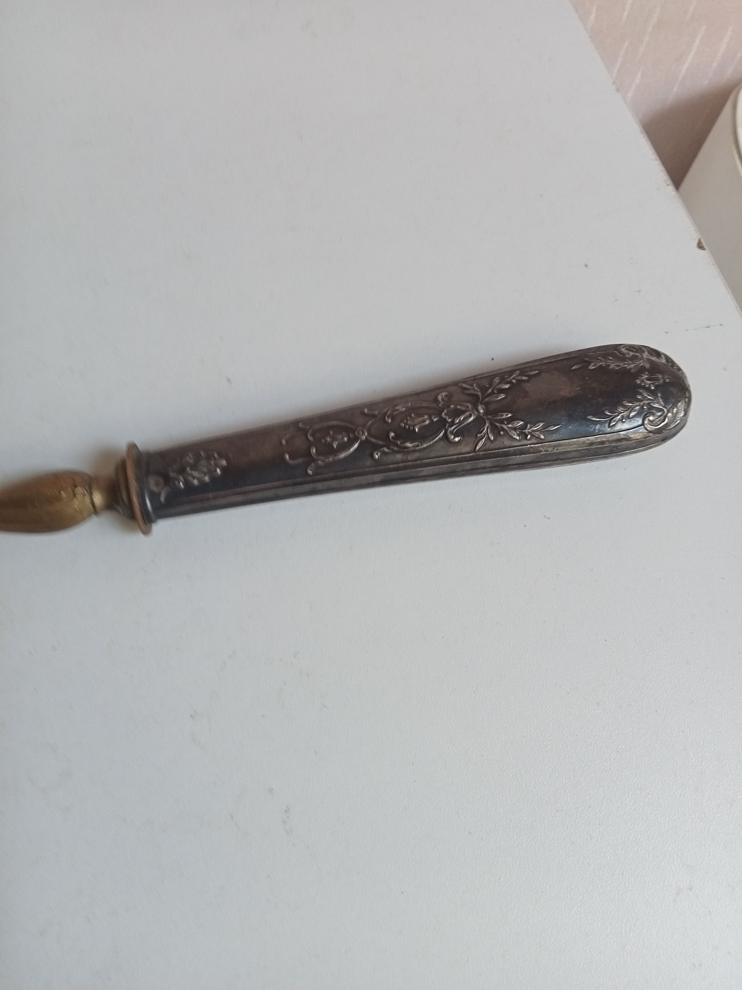 Pie peel XIXth in filled silver and vermeil