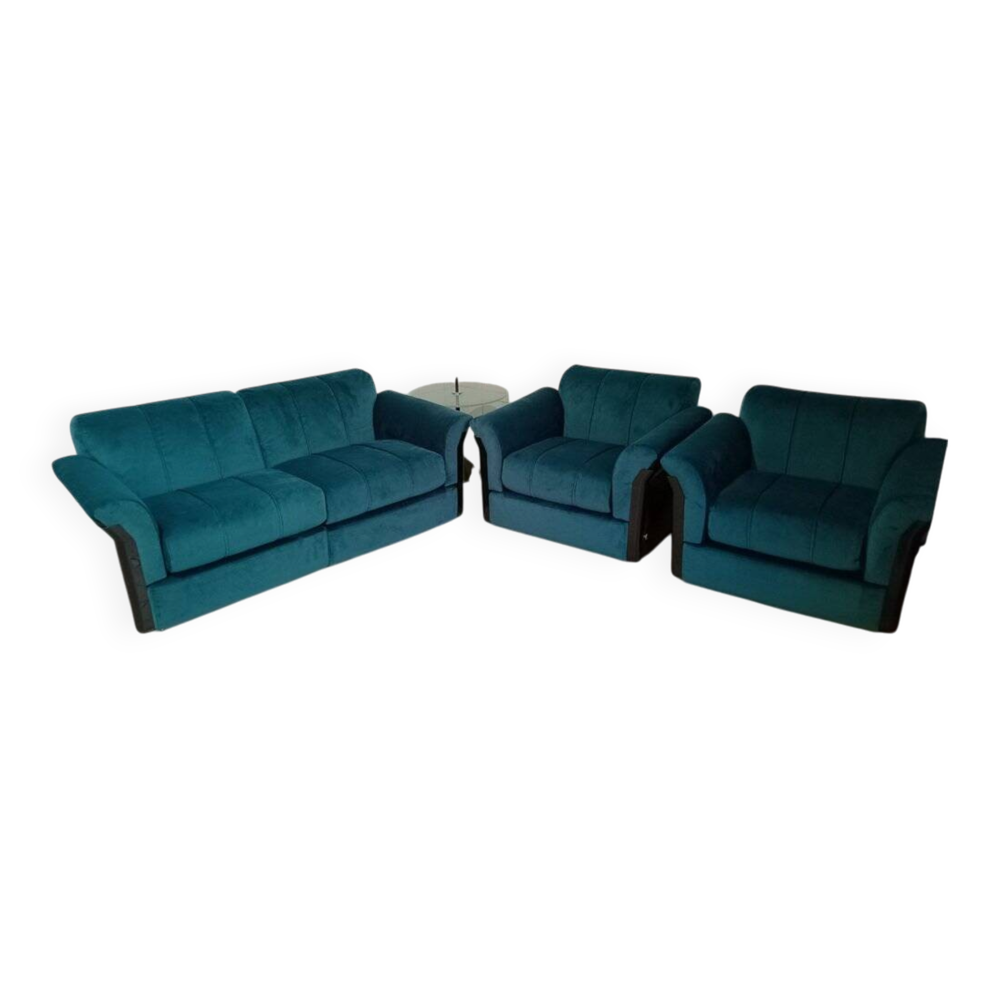 Larissa lounge set by Vittorio Introini for Saporiti Italia, 1970s, set of 3