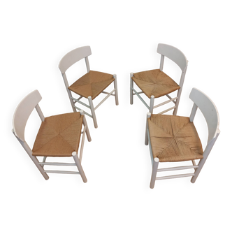 Set of 4 Fredericia Börge Mogensen chairs