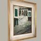 Tableau ancien village italien années 40